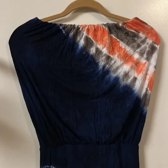 Gorgeous hand tie dye strapless dress - Picture 2 of 5